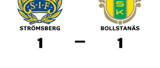 Strömsberg och Bollstanäs delade på poängen