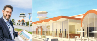 Skisserna: Ombyggnaden av flygplatsen närmar sig: ✓ Nytt kafé ✓ En enda huvudentré ✓ Ny gränskontroll