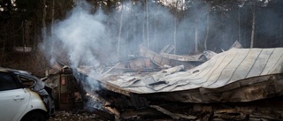 Verkstadsbranden: "Det gick väldigt fort"