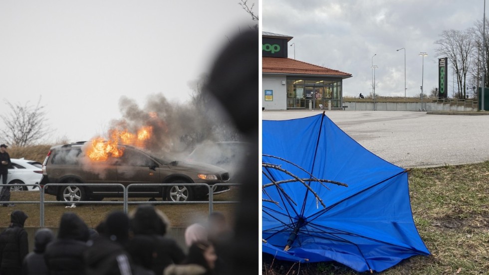 Våldsamma protester utbröt på torsdagen i Skäggetorp.