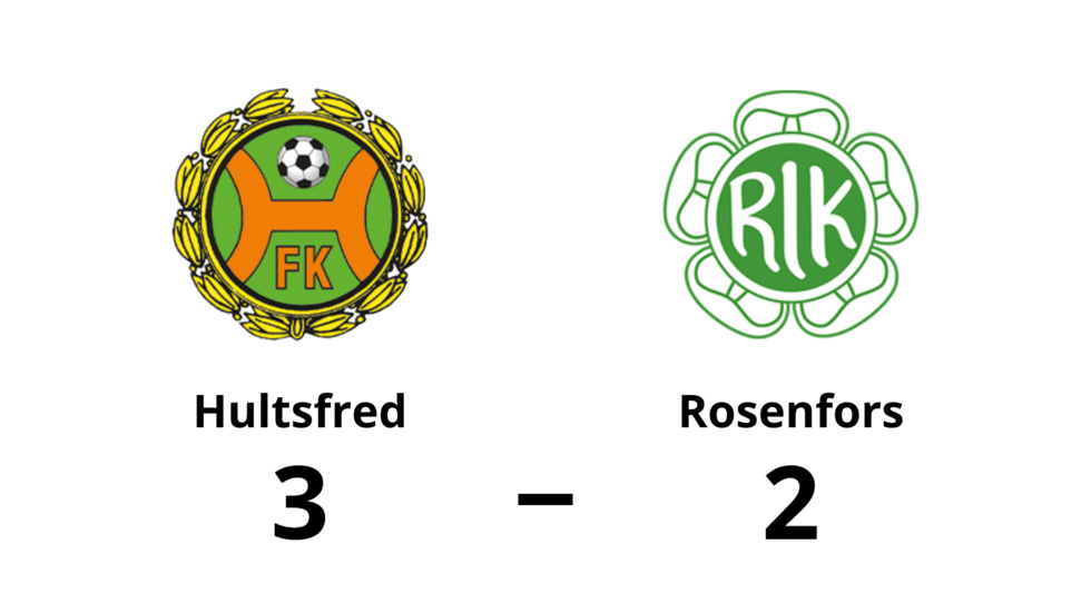 Hultsfreds FK vann mot Rosenfors