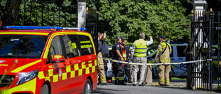 Brandbomb kastad mot slottet i Oslo