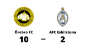 Storförlust för AFC Eskilstuna - 2-10 mot Örebro FC