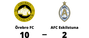 Storförlust för AFC Eskilstuna - 2-10 mot Örebro FC