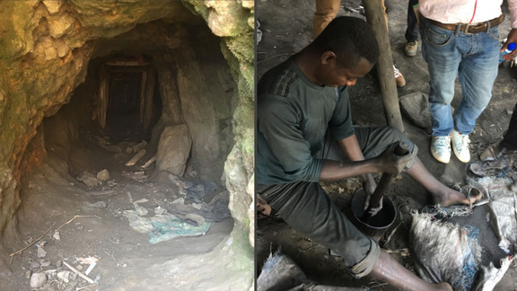 Geologen från Boden hjälper gruvarbetare i Afrika