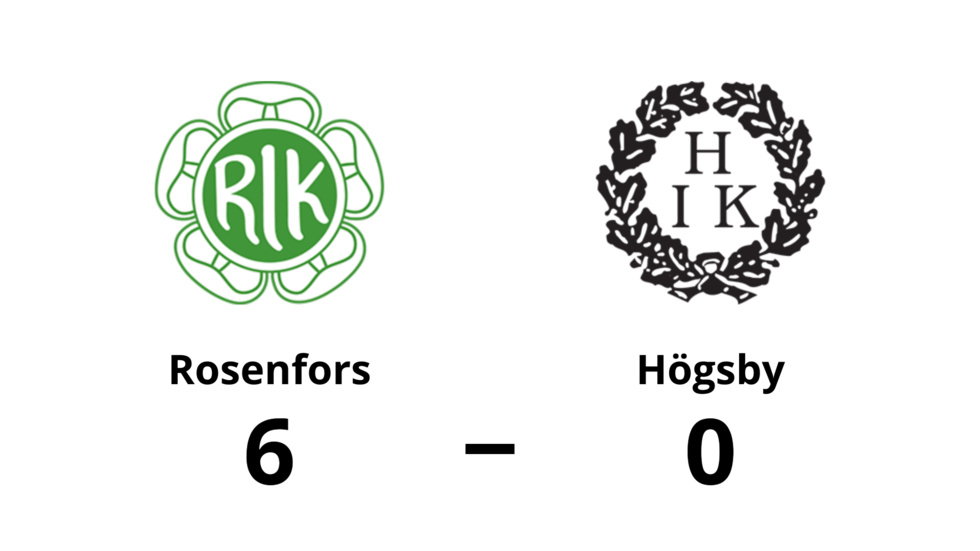 Rosenfors vann mot Högsby IK
