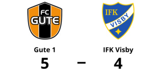 Gute 1 vann på hemmaplan mot IFK Visby