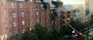 Brand i lägenhet på Kungsgatan: "Lägenheten är helt förstörd"