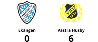 Hemmaförlust för Ekängen - 0-6 mot Västra Husby