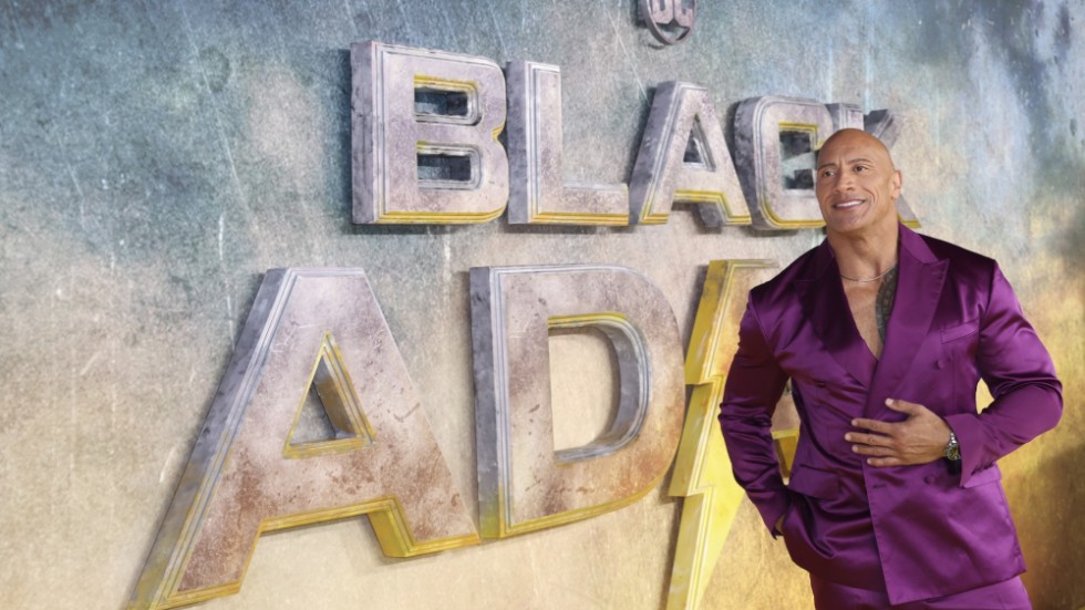 Dwayne "The Rock" Johnson på premiären för "Black Adam" i London. Arkivbild.