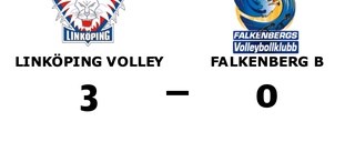 Linköping Volley vann i tre raka set hemma mot Falkenberg B