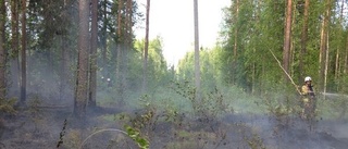 Larm om brand i Norra Bergfors