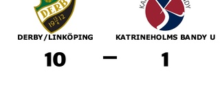 Tung förlust när Katrineholms Bandy U krossades av Derby/Linköping