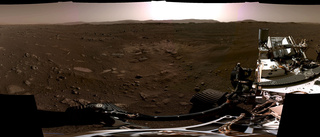 Rörliga bilder från landningen på Mars