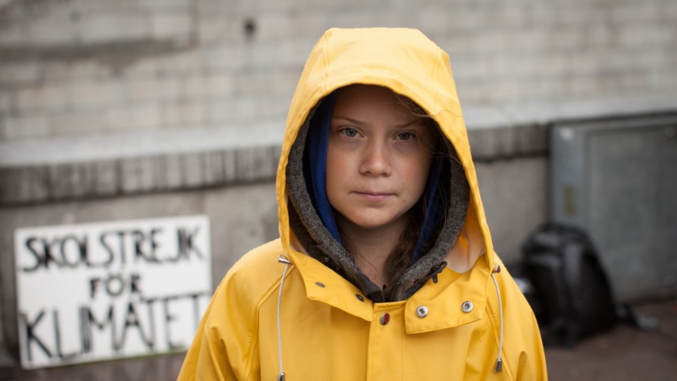 I dokumentären "Greta" påminns vi om hur det började för den då helt okända 15-åriga ensamma aktivisten Greta Thunberg. Arkivbild.