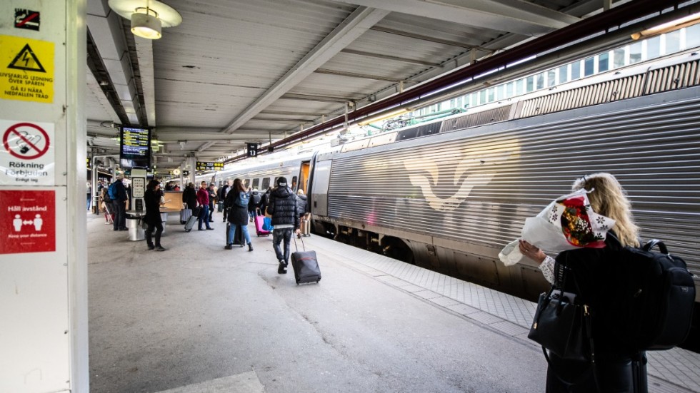 Betydligt färre svenskar har bokat tågbiljetter över jul jämfört med i fjol. Arkivbild