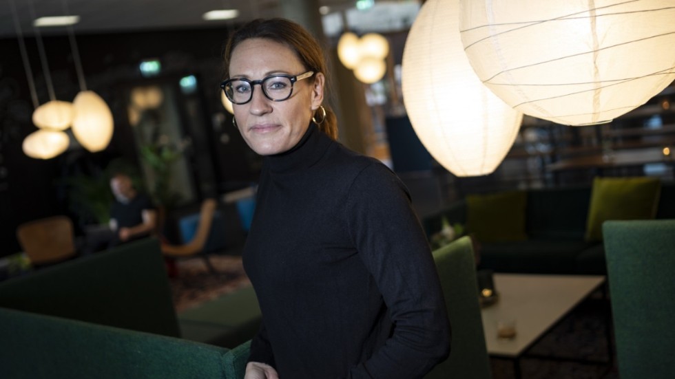 Nicolina Fransson, vd techbolaget OmMej AB, intervjuad i samband med Nordic Female Investor Meetup på Studio i Malmö.