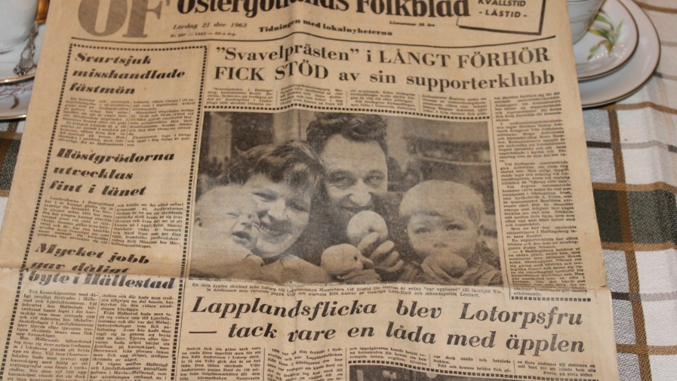 Folkbladet (ÖF) från 21 december för exakt 57 år sedan. Nu har Folkbladets Widar Andersson åkt i kollegornas spår och åkt tillbaka till Matrisvägen i Lotorp. 
