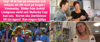 Tappat minneskort dök upp i centrala Vimmerby: "Ett mysterium"