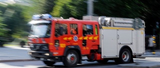 Brand bröt ut på dass