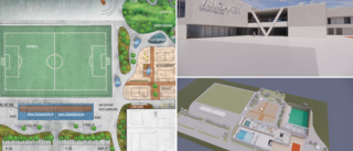 Första bilderna på Vingåkers nya sportcentrum ✓Kostar 340 miljoner ✓Då kan det stå klart ✓Lerig mark kan grusa planerna