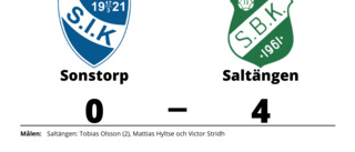 Tobias Olsson gjorde två mål när Saltängen vann