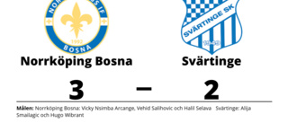 Norrköping Bosna vände halvtidsunderläge till seger