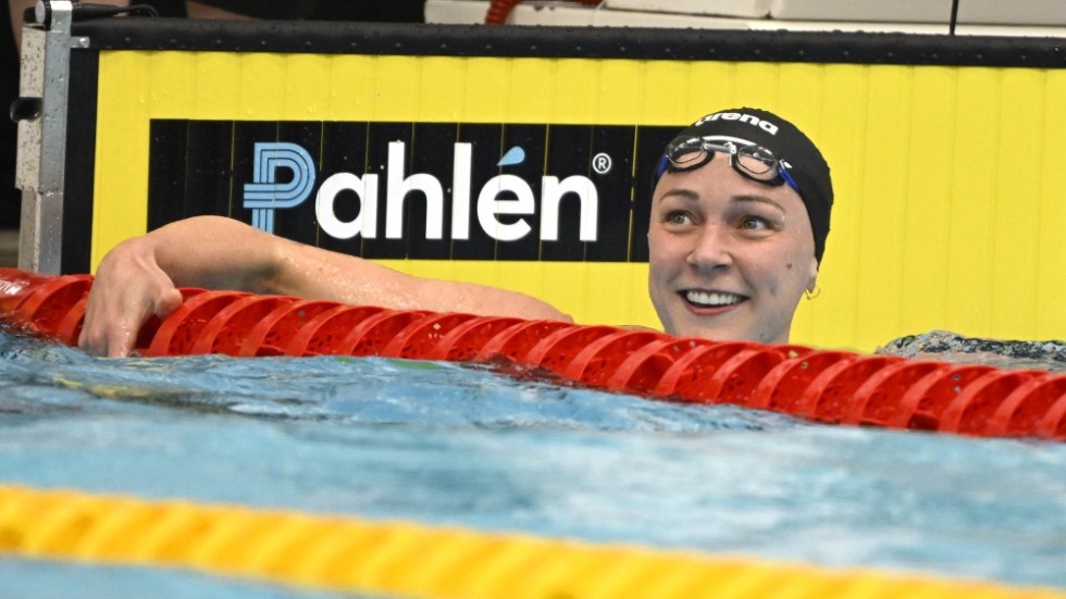 Sarah Sjöström under lördagens Swim Open-tävlingar.