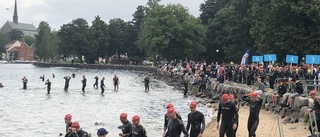 Folkfest när SM i triathlon arrangerades i Vadstena