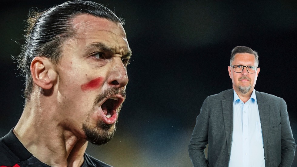 Det röda strecket i Zlatans ansikte är en viktig markering, konstaterar NSD:s Olov Abrahamsson.