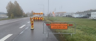 E4-avfart avstängd på Sörböle  