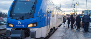 Få nya avgångar med tåg till och från Eskilstuna