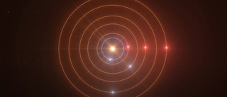 Exoplaneter roterar kring stjärna i rytmisk dans