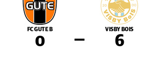 Målfest när Visby BoIS besegrade FC Gute B