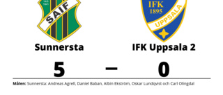Utklassning när Sunnersta besegrade IFK Uppsala 2