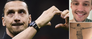 Efter beskedet – Andreas överväger ny Zlatan-tatuering