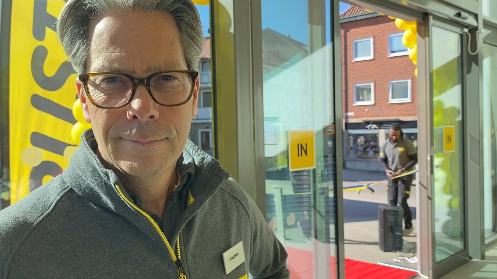 Rustas försäljningschef Fredrik Ingemarsson är nöjd med starten i Vimmerby.