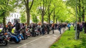 Bikers i manifestation mot mäns våld mot kvinnor