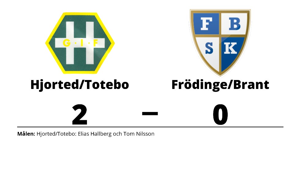 Hjorted/Totebo vann mot Frödinge/ Brant SK