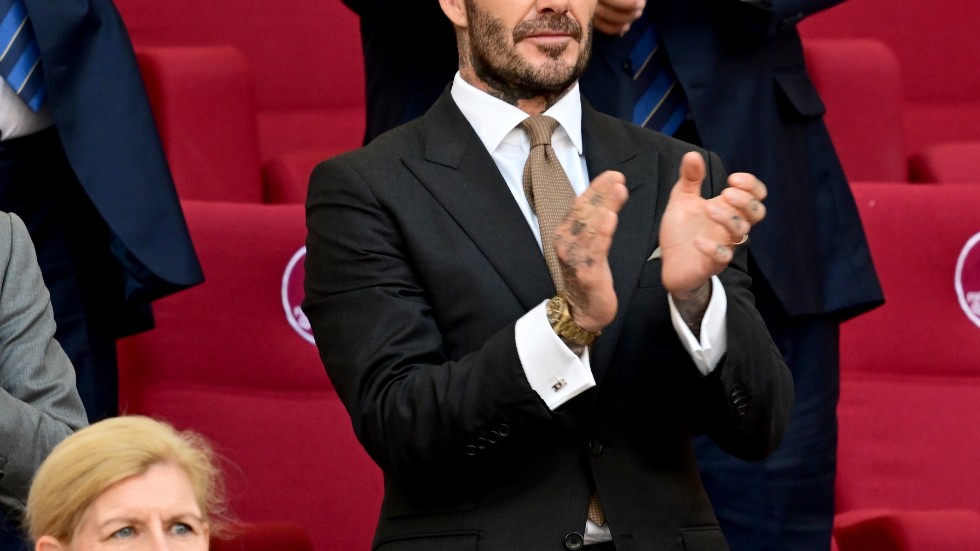 David Beckham kan applådera hela vägen till banken. Arkivbild.