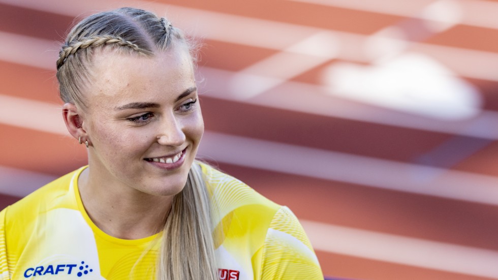 Kulstötaren Axelina Johansson har stött ett nytt svenskt rekord i kula. Arkivbild.