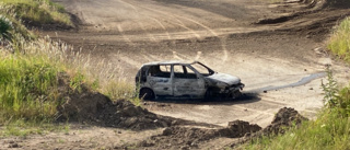 Bilbrand på Dunteberget – helt övertänd
