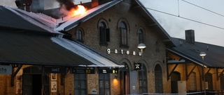 Stora brandskador på Lunds centralstation