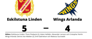 Eskilstuna Linden avgjorde i straffläggningen hemma mot Wings Arlanda