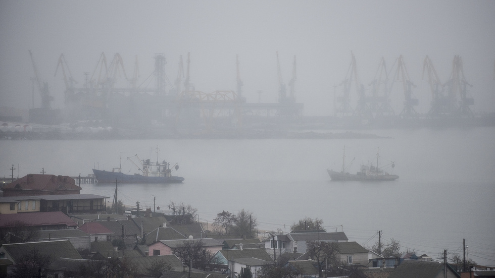 Hamnen i Berdjansk, som den såg ut i november 2018. Arkivbild.