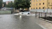 Norrköping dränktes under vatten när regnet öste ner