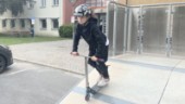 Alvin, 10, satsar allt på kickbiken