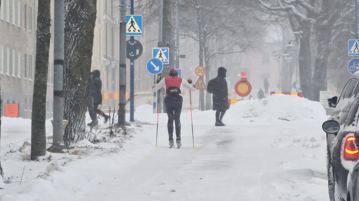 BILDEXTRA: Ja, se det snöar i Uppsala!