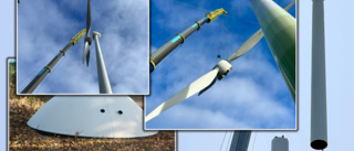 Bilder: Så ser det ut när ett vindkraftverk plockas ner