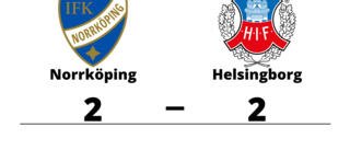 Oavgjort för Norrköping hemma mot Helsingborg